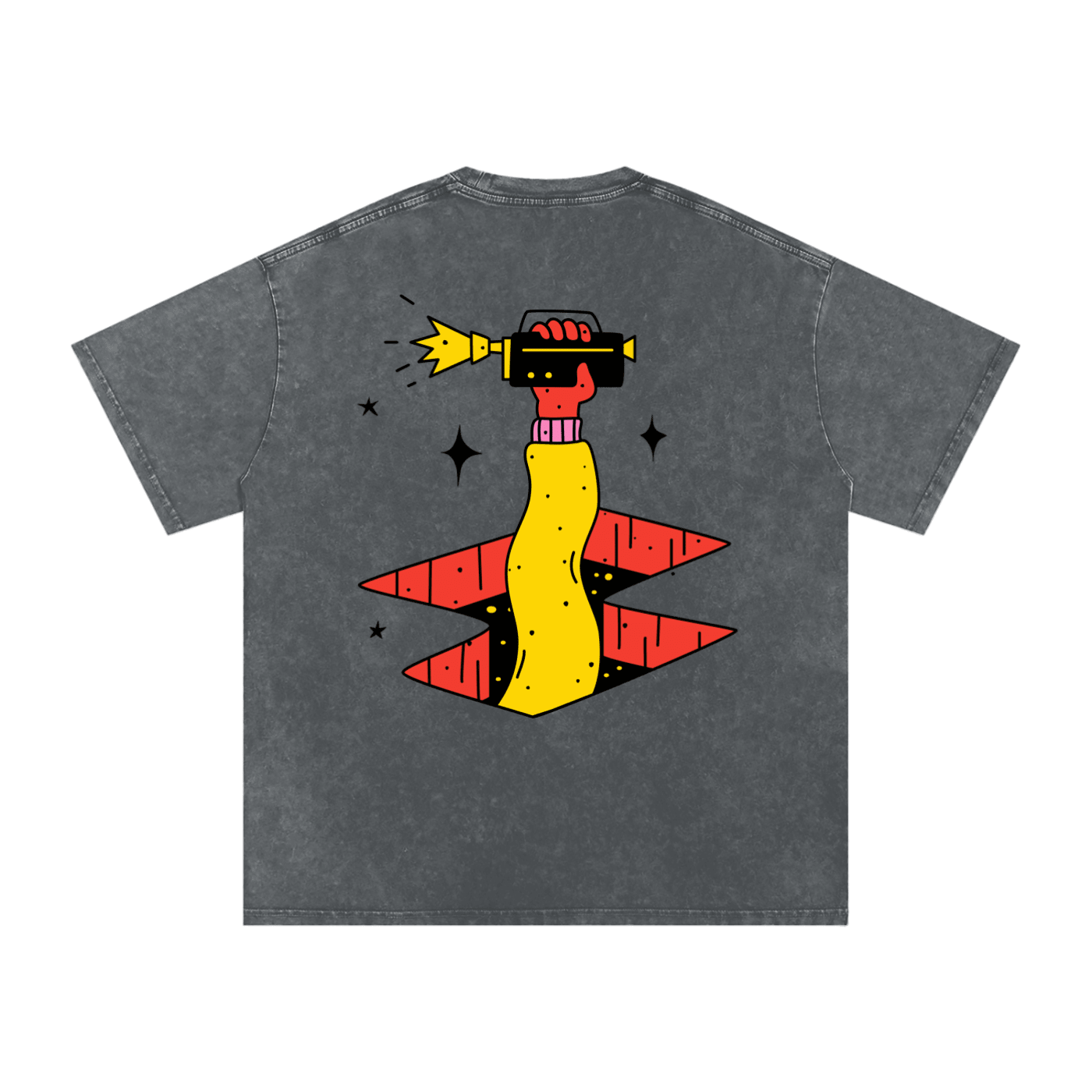 BREACH_BEACON_ ⟊ Acid Wash Oversize T - vandal_