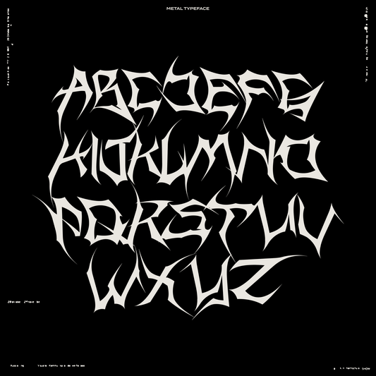 Metal Typeface - vandal_