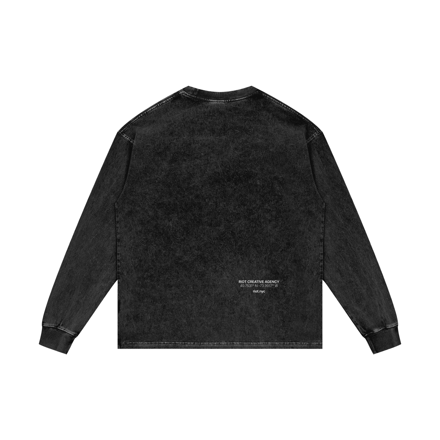 NEW YORK FLIPPED ⟊ Acid Wash Oversize Long Sleeve T - vandal_