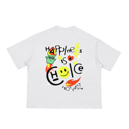 HAPPINESS IS A CHOICE ⟊ Classic Boxy T - vandal_