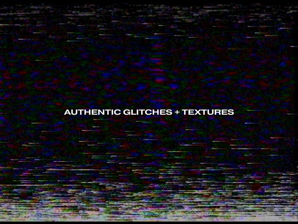 authentic VHS glitch texture overlay with analog static and tape distortion effect