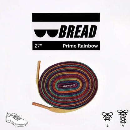 Bread Elastic Shoelaces Rainbow Sparkly – 27 inch length