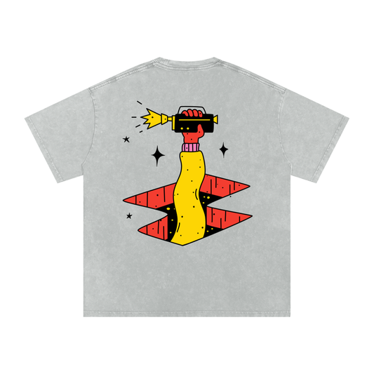 BREACH_BEACON_ ⟊ Acid Wash Oversize T
