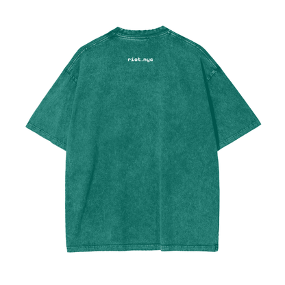LOADED_FUTURE_ ⟊ Oversized Snow Washed Graphic T - vandal_