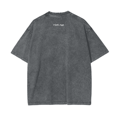 LOADED_FUTURE_ ⟊ Oversized Snow Washed Graphic T - vandal_
