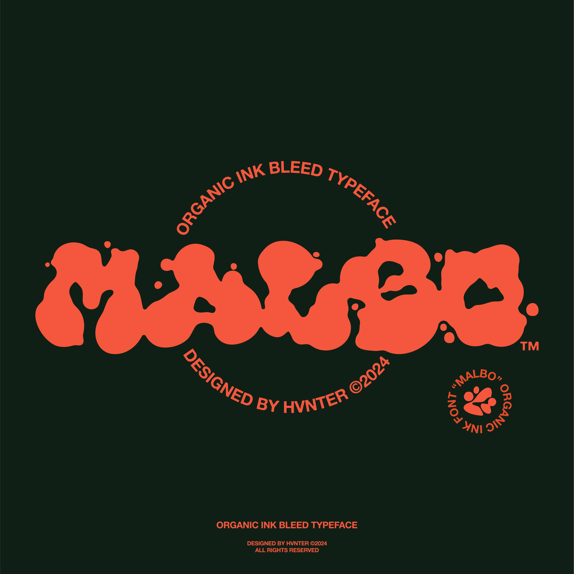 Malbo font logo lockup designed by HVNTER in 2024