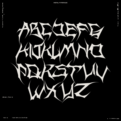Metal Typeface - vandal_
