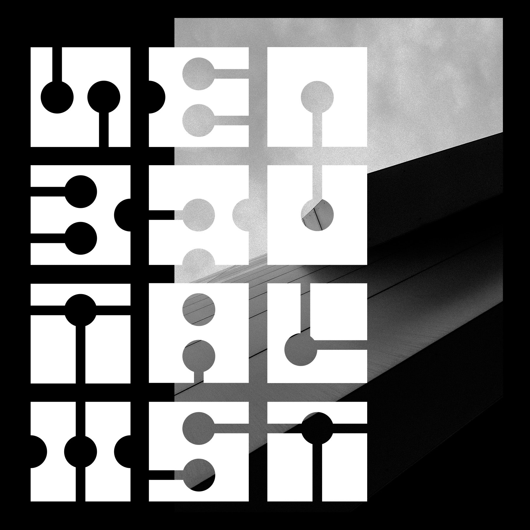 Close-Up Grid Letters – Neo Brutalist Font