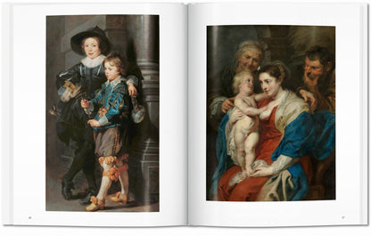 Interior spread from the Peter Paul Rubens TASCHEN book featuring Baroque portraiture and religious painting