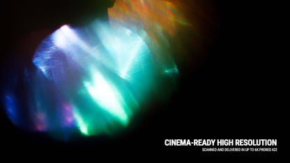 High-resolution prism light leak texture from Prism Effects Vol. I showing colorful optical flares and abstract rainbow bokeh