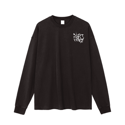 VIRAL ≠ VITAL ⟊ Enzyme Washed Black Long Sleeve - vandal_
